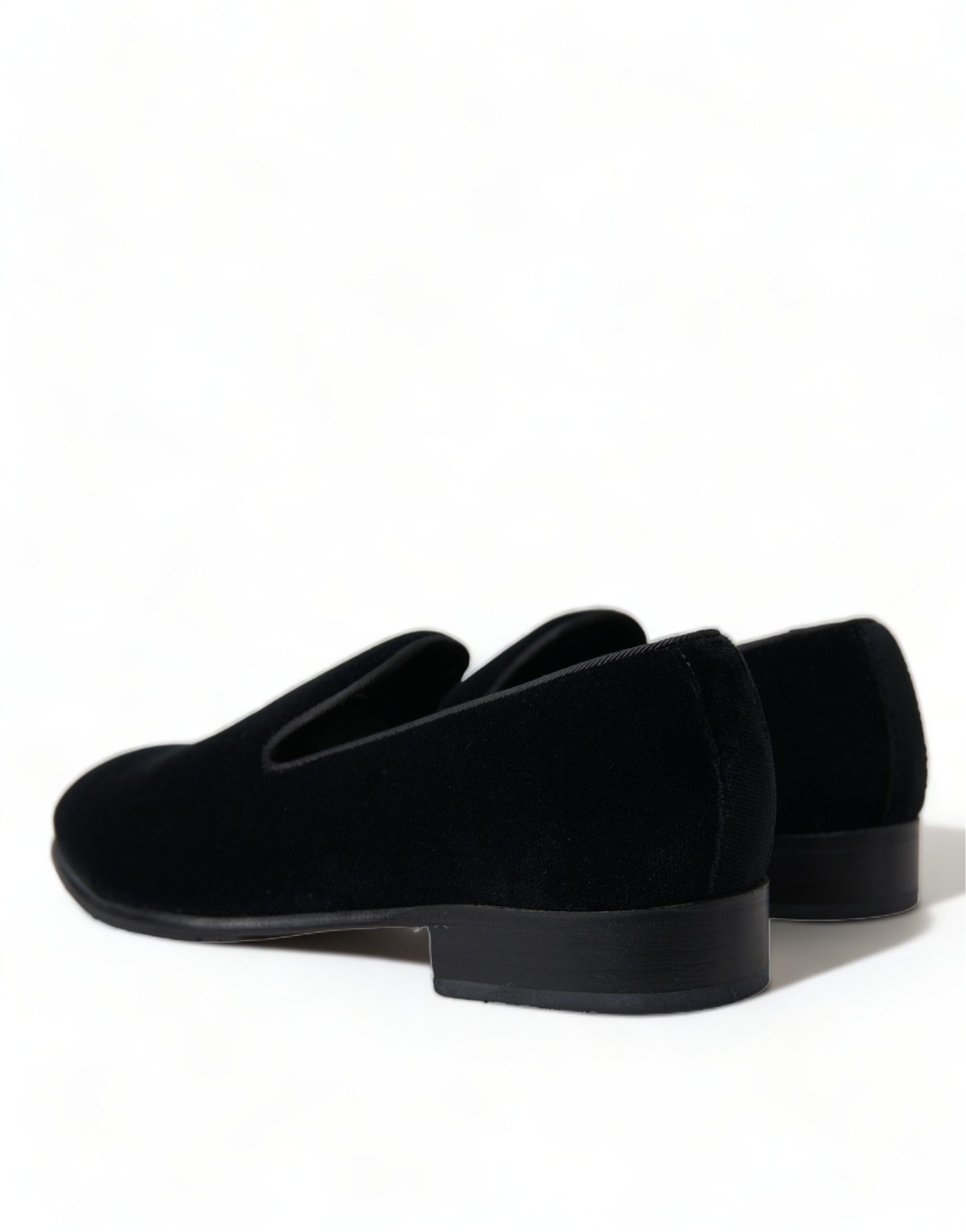 Black Velvet Loafers Formal Dress Shoes