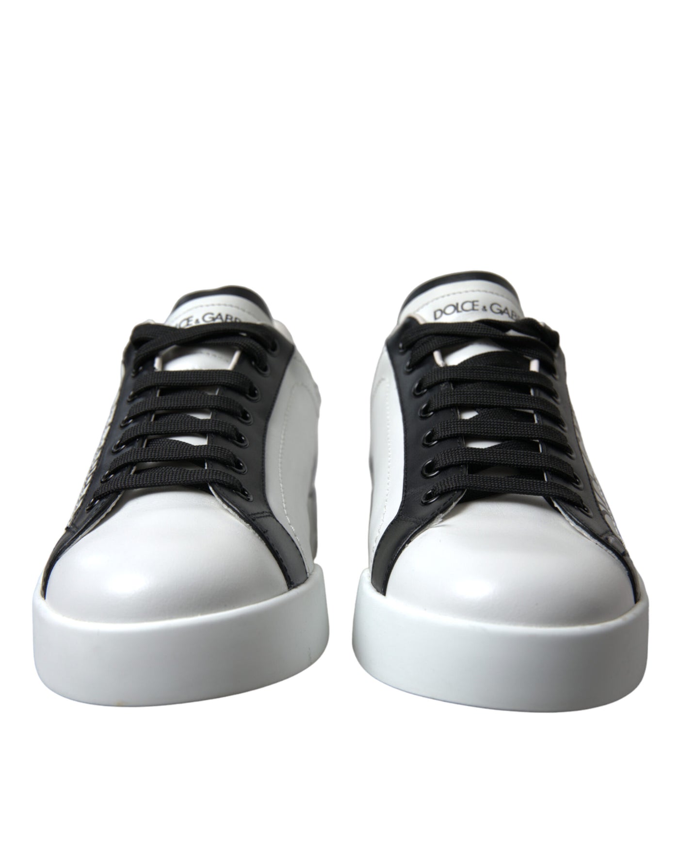 White Crown Portofino Leather Sneakers