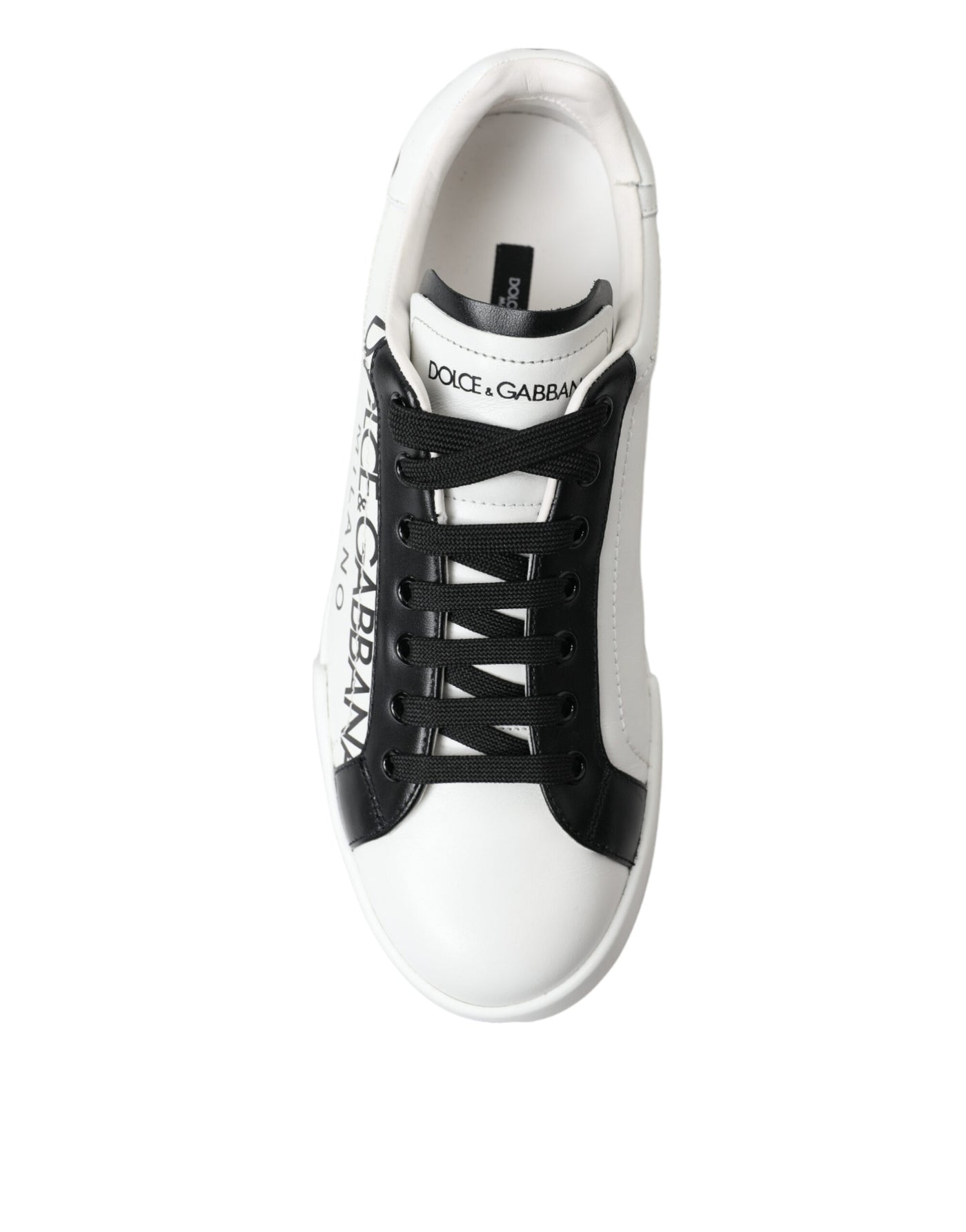 White Crown Portofino Leather Sneakers