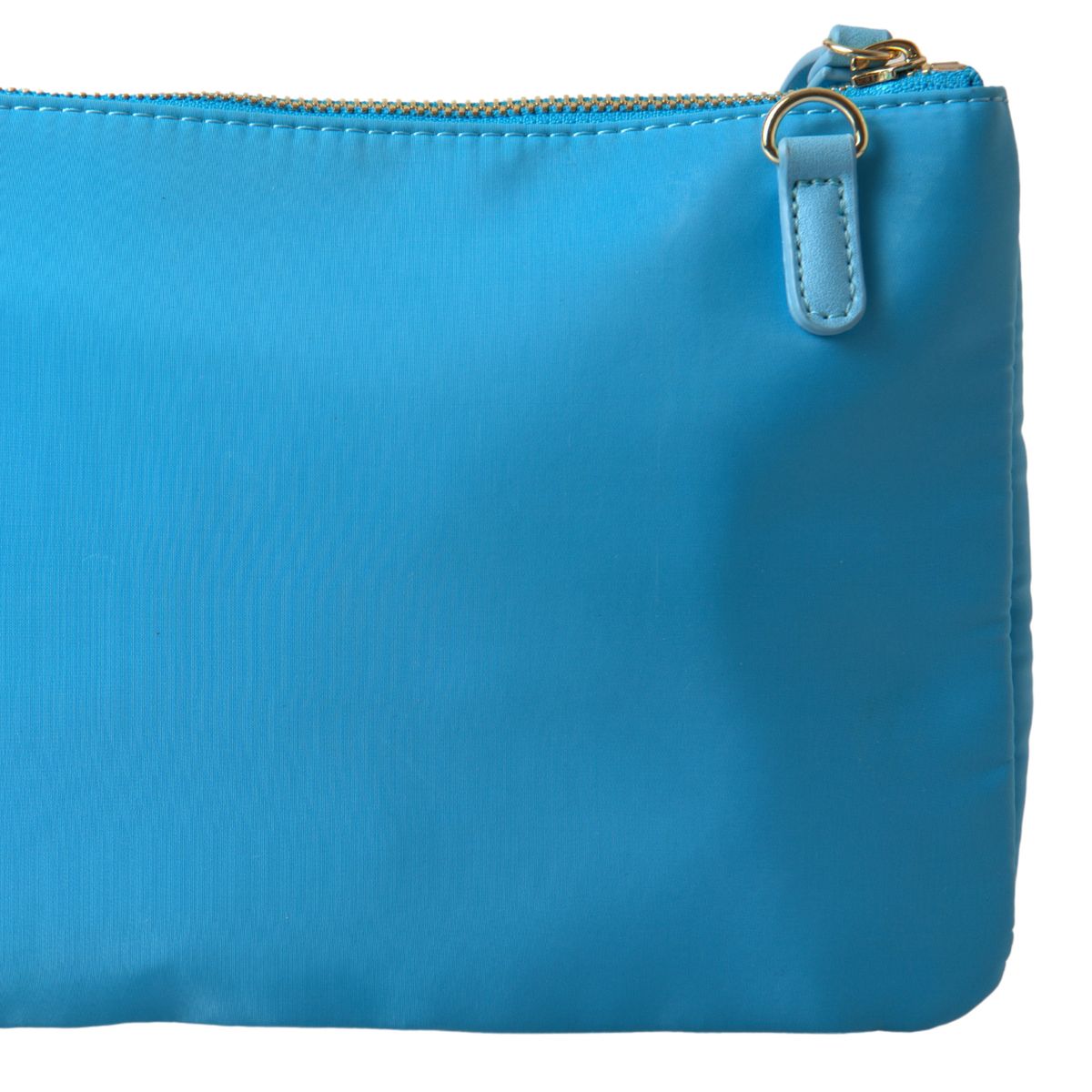 Blue Tafta Silk Large Bow Zipper Clutch Women Borse Logo Bag