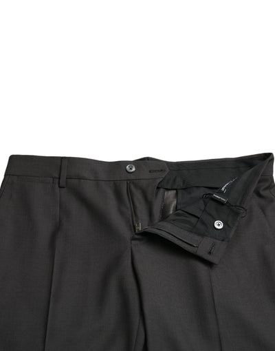 Dark Gray Stretch Slim Formal Pants