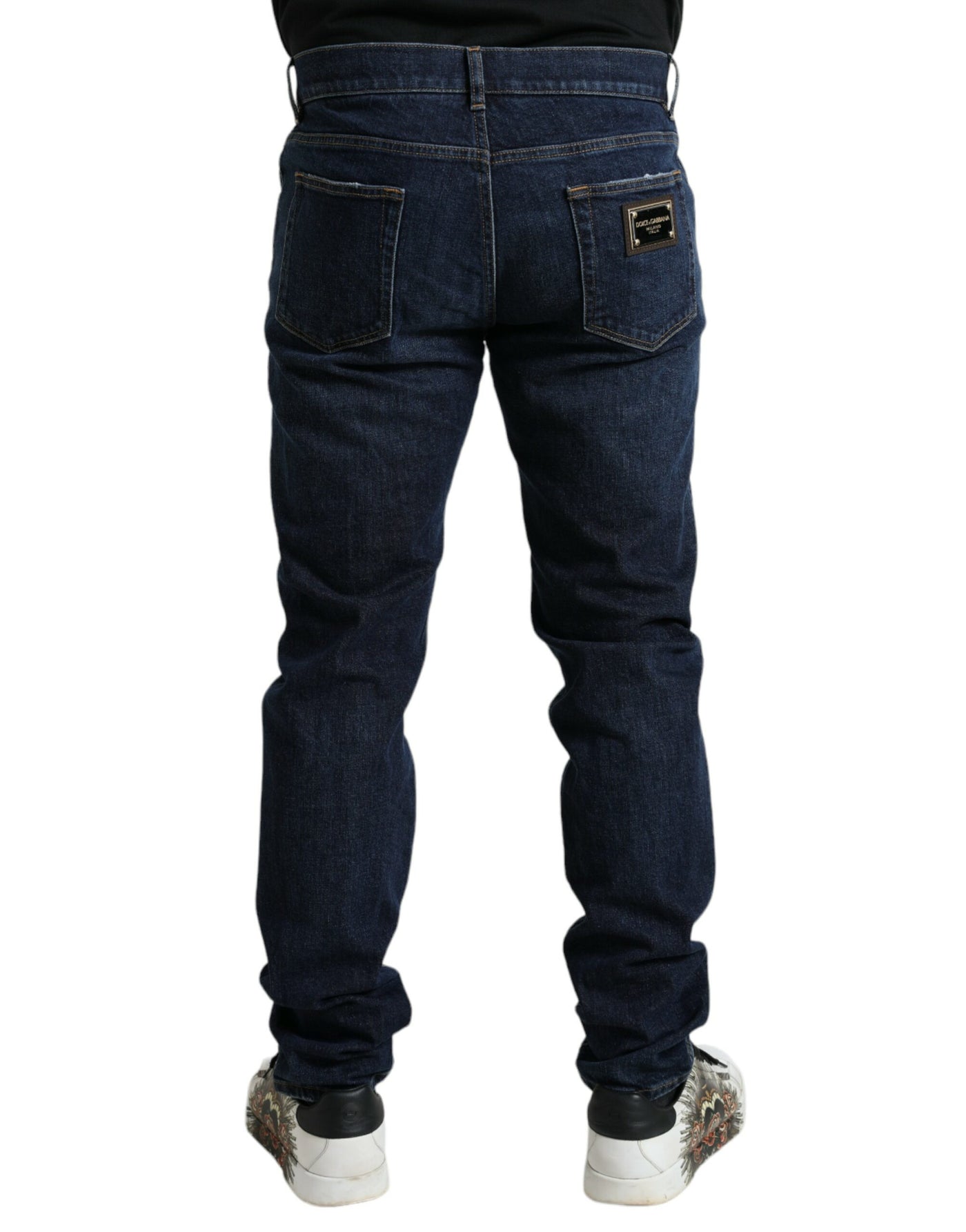 Blue Cotton Skinny Slim Denim Jeans