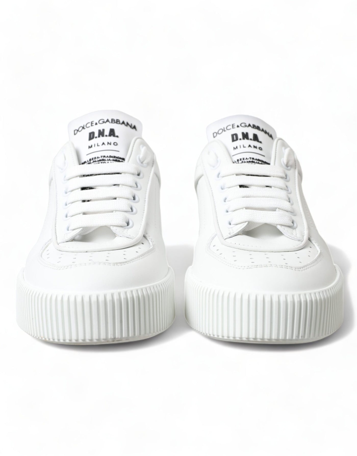 White Leather Miami Logo Womens Sneakers Shoes