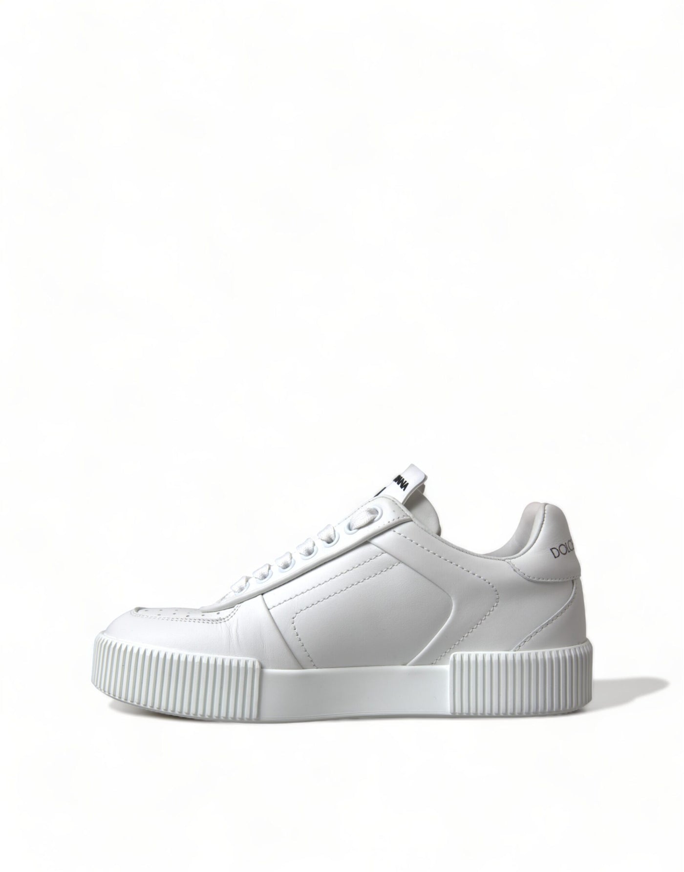 White Leather Miami Logo Womens Sneakers Shoes