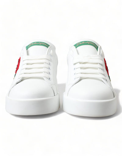 White Portofino Rose Classic Sneakers Shoes