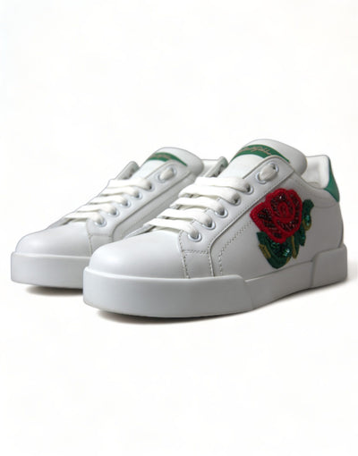 White Portofino Rose Classic Sneakers Shoes