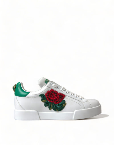 White Portofino Rose Classic Sneakers Shoes