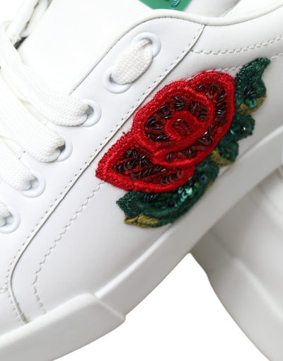 White Portofino Rose Classic Sneakers Shoes