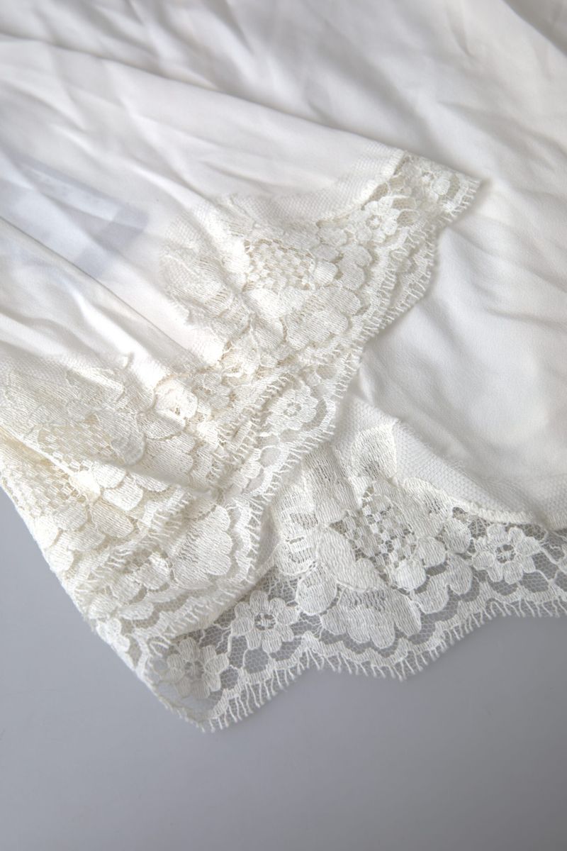 White Lace Cotton Camisole Top Underwear