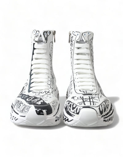 White Black Graffiti Daymaster Sneakers Shoes