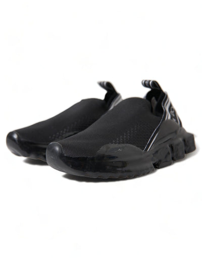 Black Sorrento Slip On Low Top Sneakers Shoes