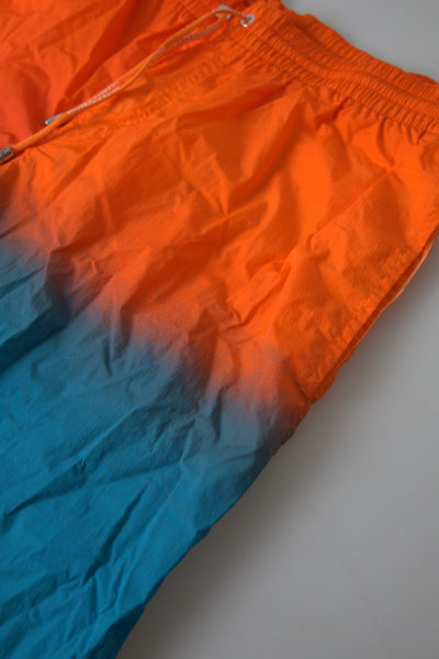 Orange Blue Gradient Beachwear Swimwear Shorts