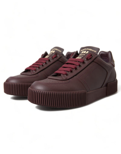 Bordeaux Calfskin D.N.A Milano Sneakers Shoes