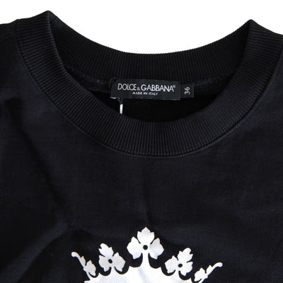 Black DG Royal Love Crystal Pullover Sweater