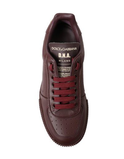 Bordeaux Calfskin D.N.A Milano Sneakers Shoes