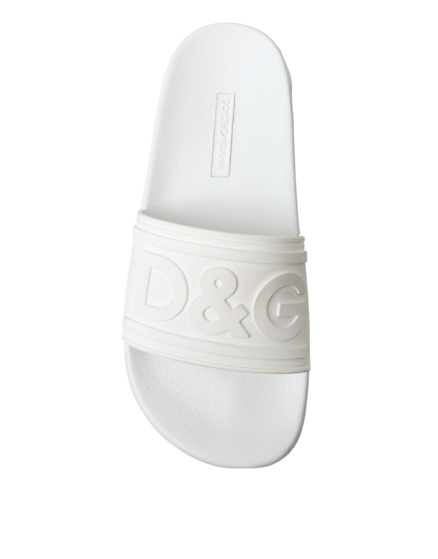 White Rubber Sandals Slides Beachwear Shoes