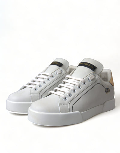 White Leather Portofino Classic Sneaker Women Shoes