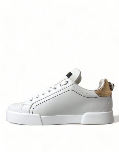 White Leather Portofino Classic Sneaker Women Shoes