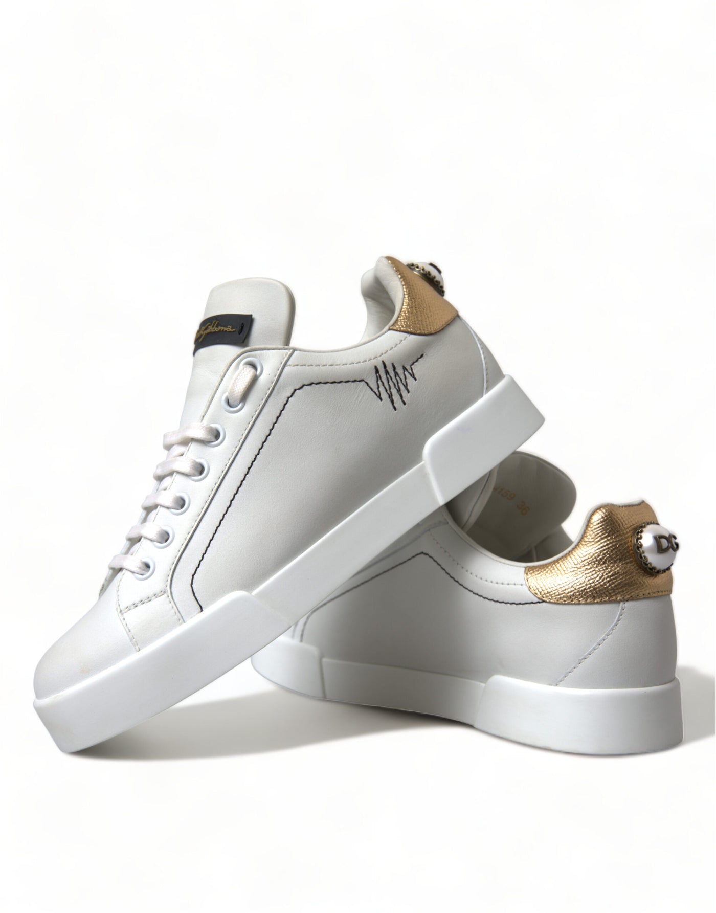 White Leather Portofino Classic Sneaker Women Shoes