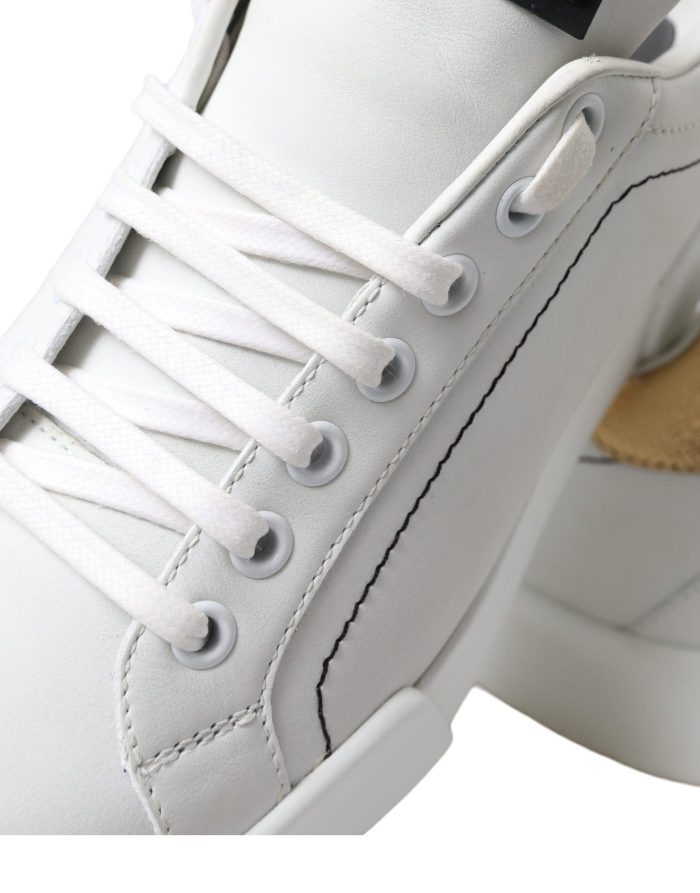 White Leather Portofino Classic Sneaker Women Shoes