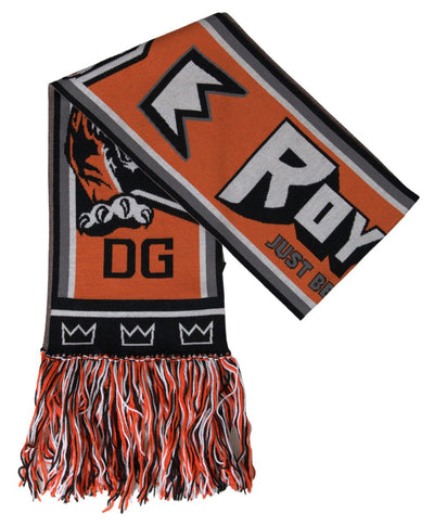 Multicolor Wool DG Royals Wrap Fringe Scarf