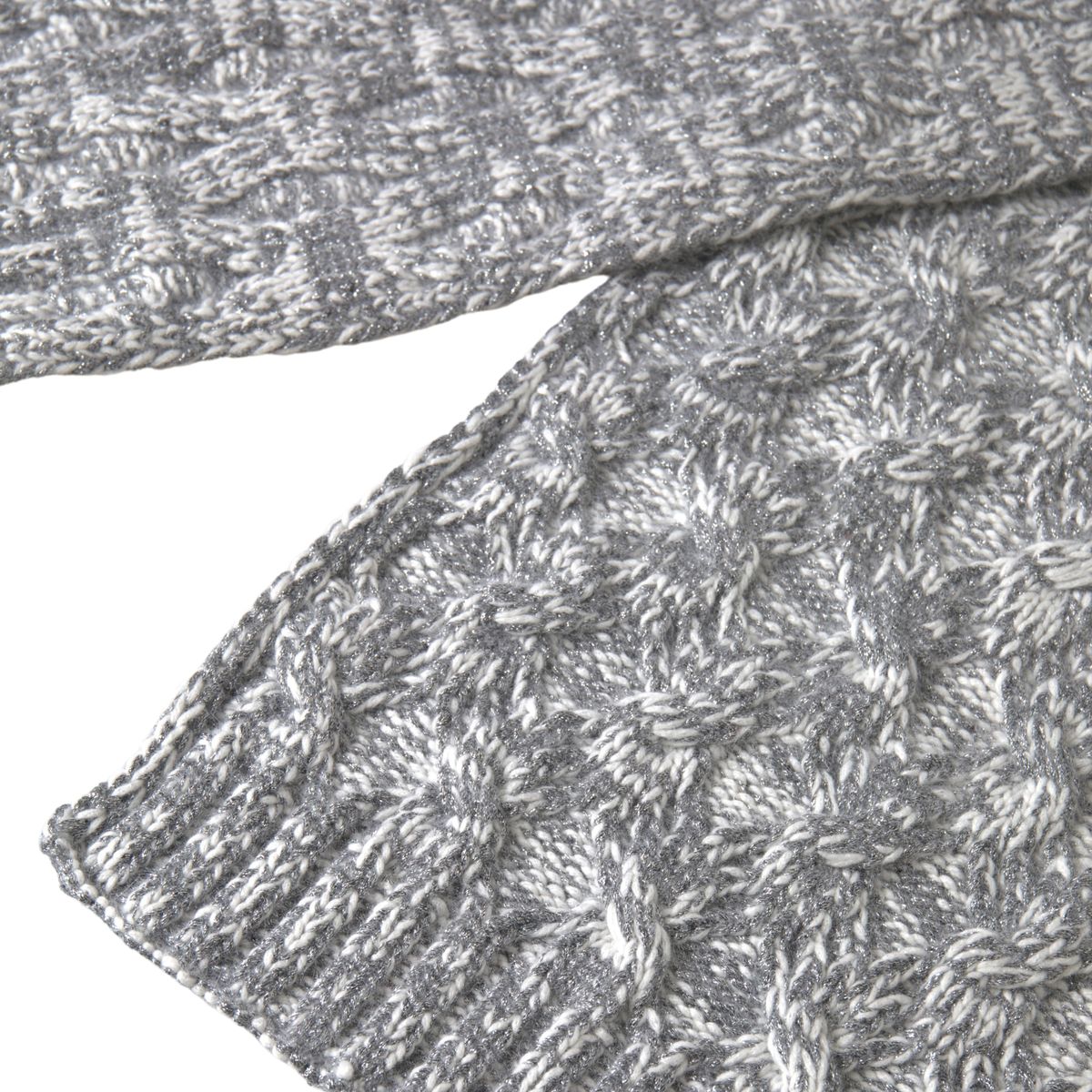 Gray Cashmere Knit Wrap Shawl Foulard Scarf