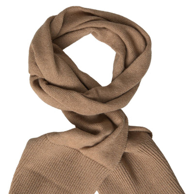 Brown Knitted Camel Wrap Shawl Foulard Scarf