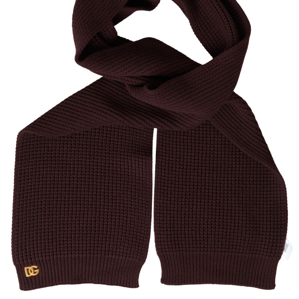 Brown Cashmere Knitted Neck Wrap Shawl Scarf