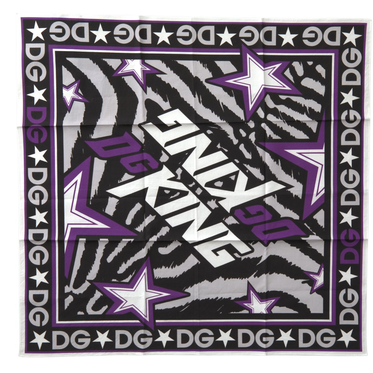 Multicolor DG King Square Handkerchief Scarf