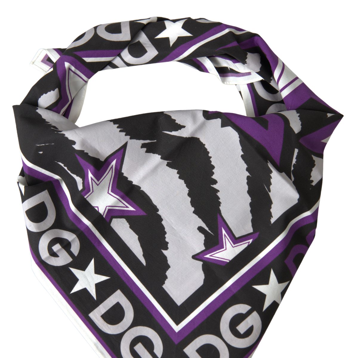 Multicolor DG King Square Handkerchief Scarf