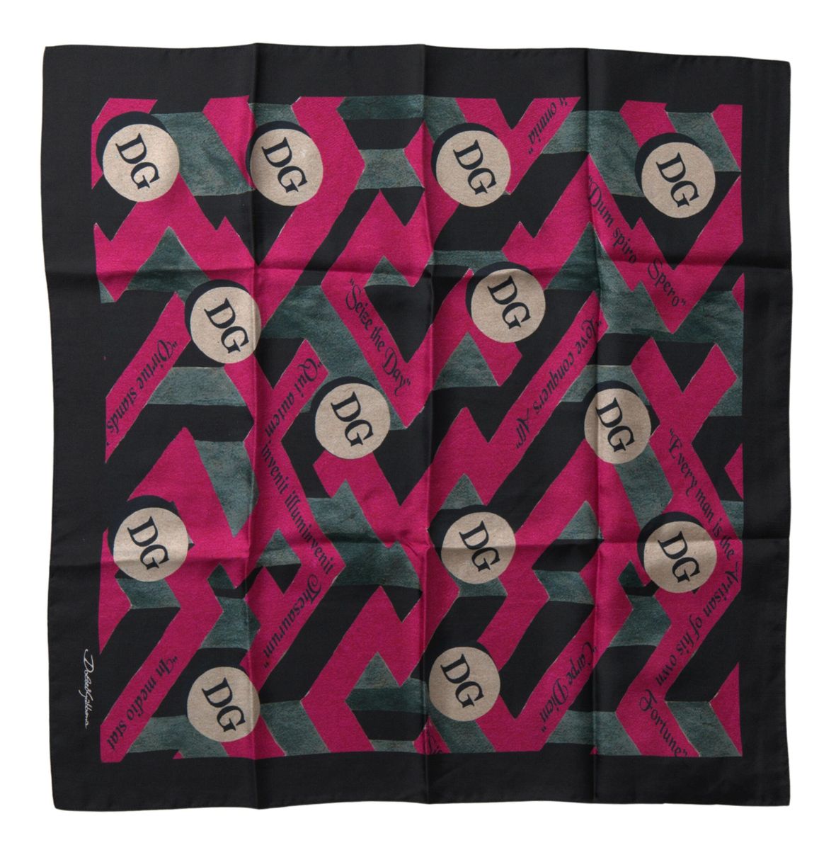 Multicolor Printed Square Handkerchief Scarf