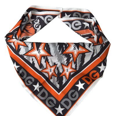 Multicolor DG Royals Cotton Square Wrap Scarf