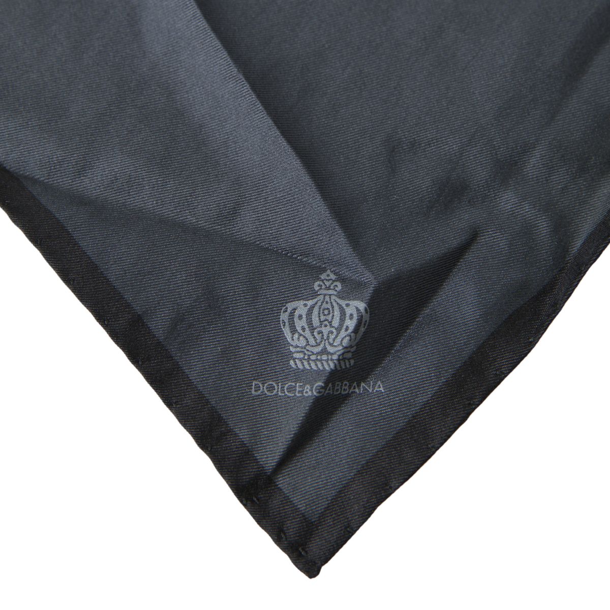 Black 100% Silk Square Handkerchief  Scarf