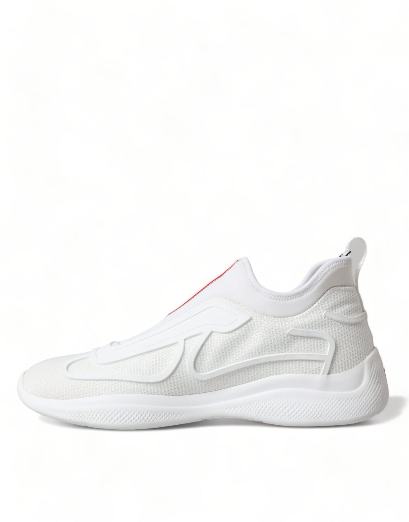 White Technical 4E3521 Slip On Fabric Sneakers Shoes