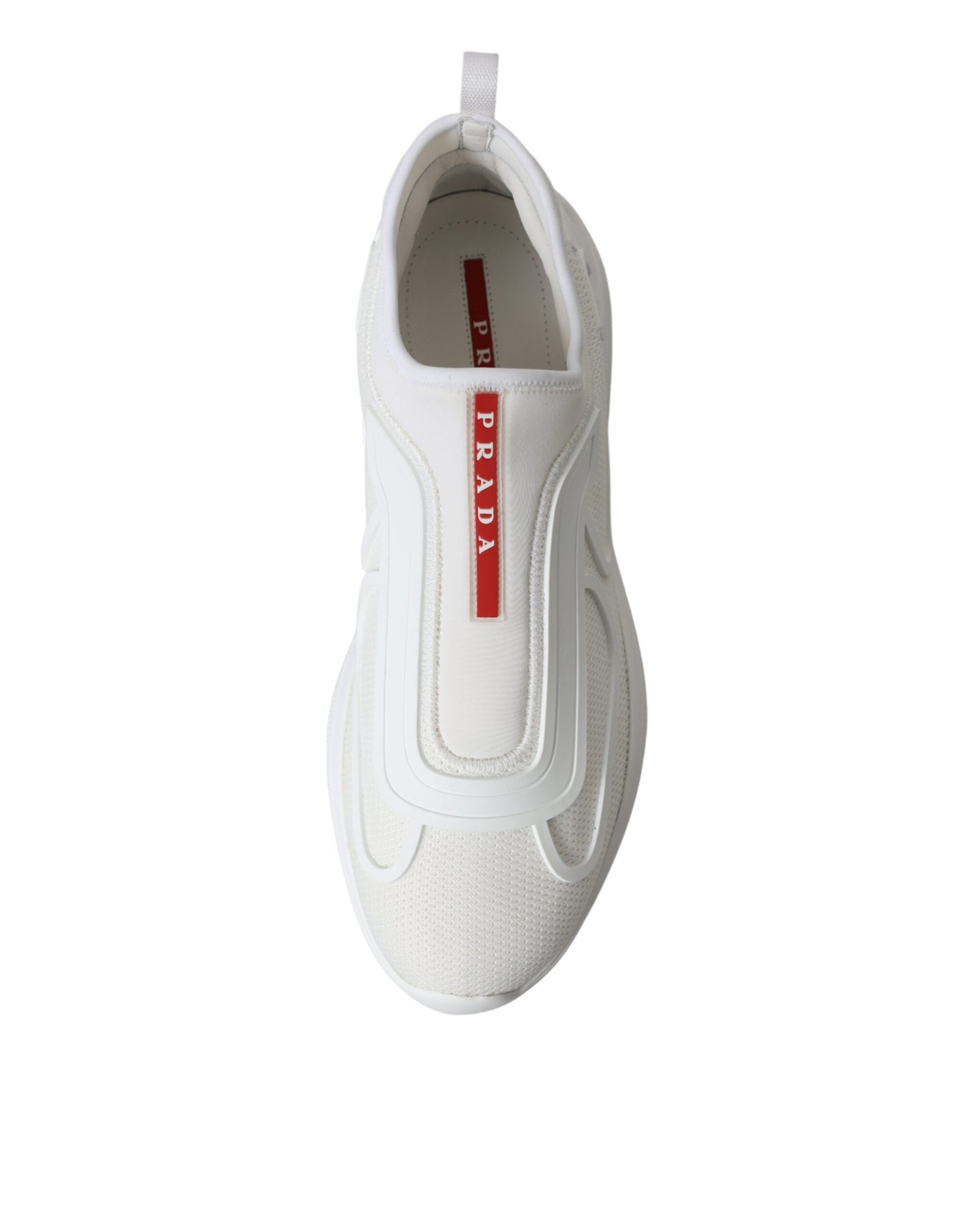 White Technical 4E3521 Slip On Fabric Sneakers Shoes