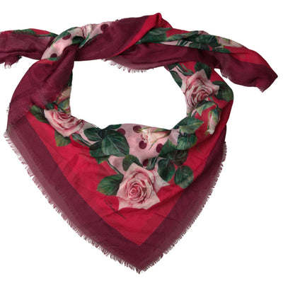 Multicolor Floral Square Shawl Wrap Scarf