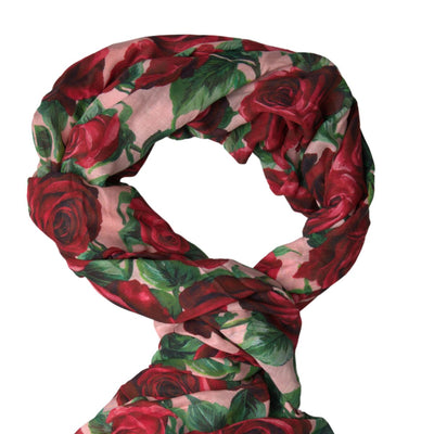 Multicolor Roses Modal Shawl Wrap Scarf