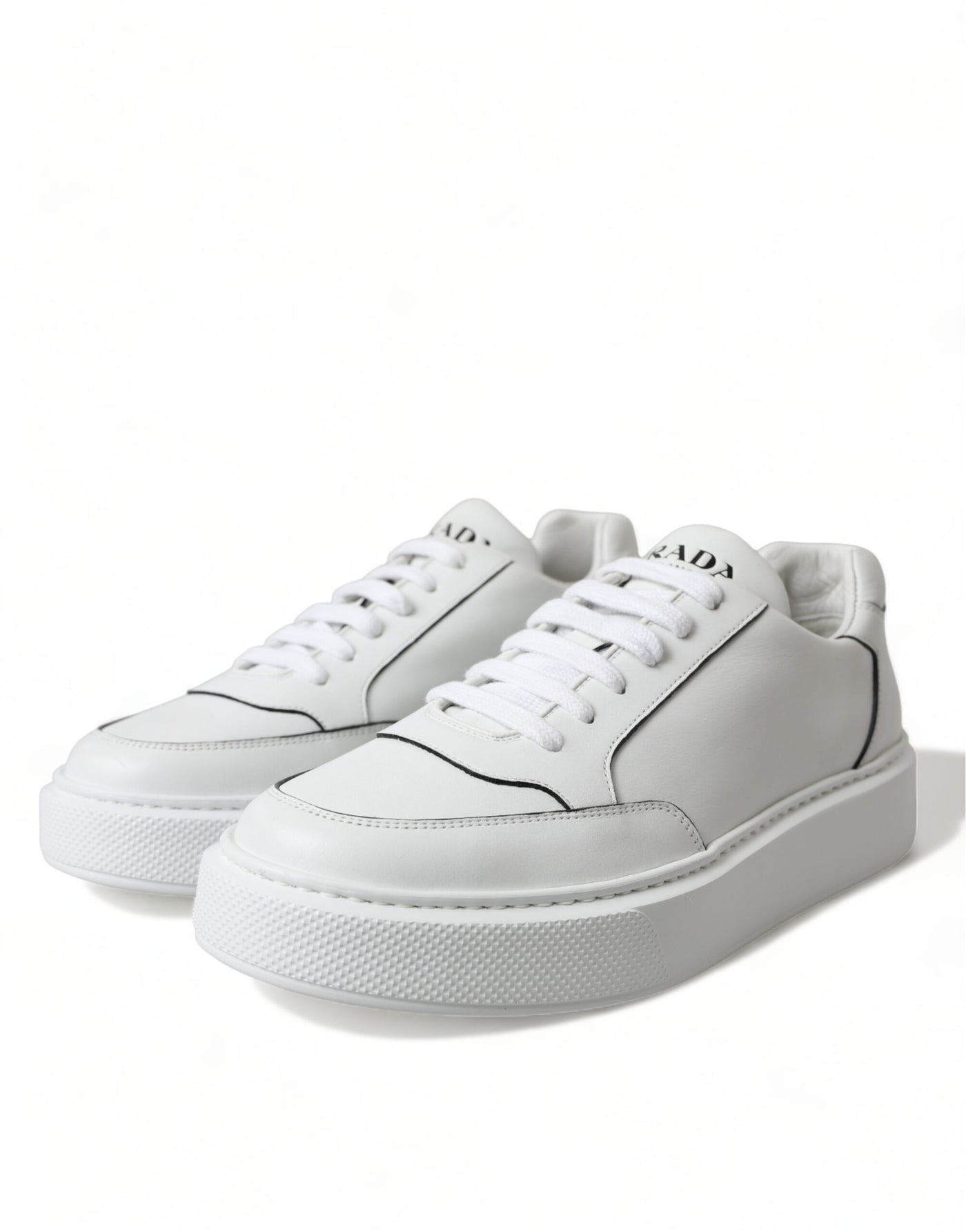 White Leather Montana Low Top Lace Up Sneakers Shoes