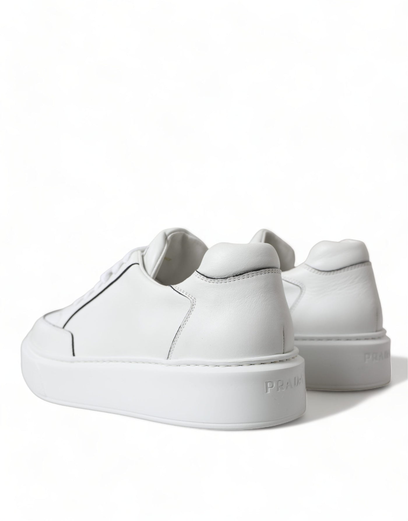 White Leather Montana Low Top Lace Up Sneakers Shoes