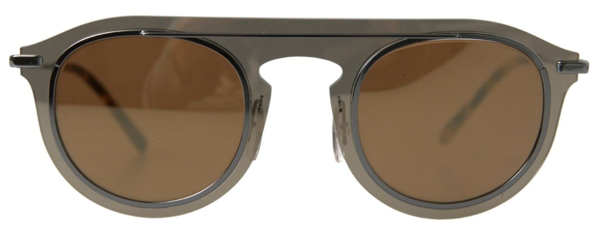 Brown DG2169 Phantos Metal Square Frame Sunglasses