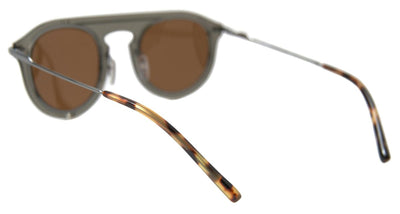 Brown DG2169 Phantos Metal Square Frame Sunglasses