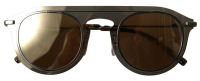 Brown DG2169 Phantos Metal Square Frame Sunglasses