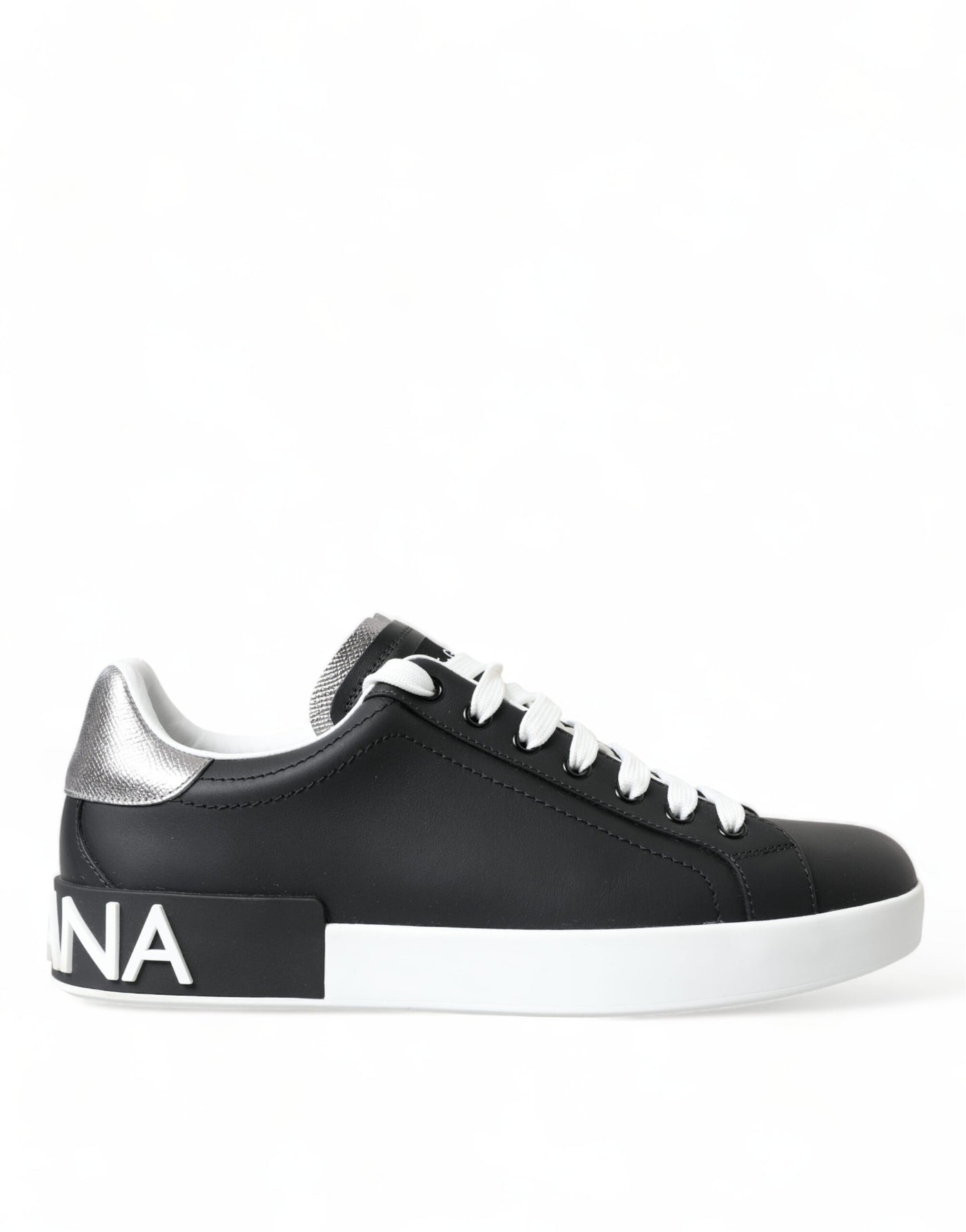 Black White Portofino Low Top Sneakers Men Shoes