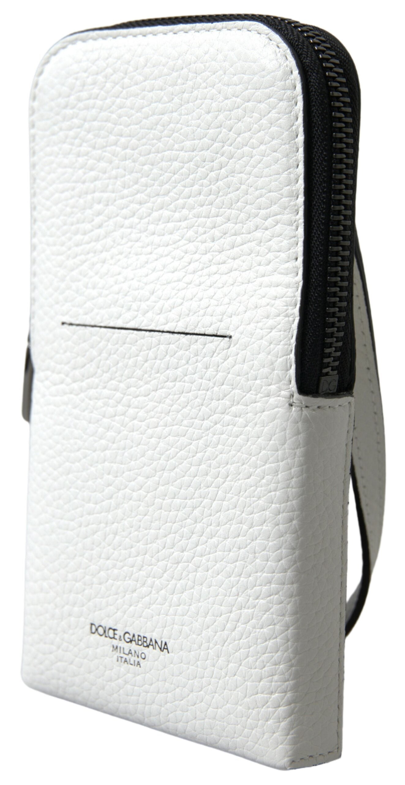 White Leather Purse Crossbody Sling Phone Bag