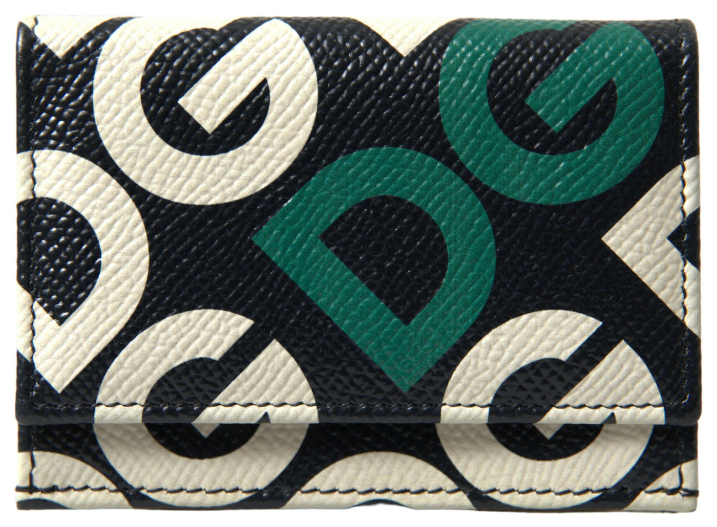 Multicolor DG Mania French Flap Leather Wallet