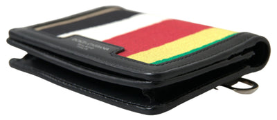 Multicolor Leather Shoulder Strap Card Holder Wallet