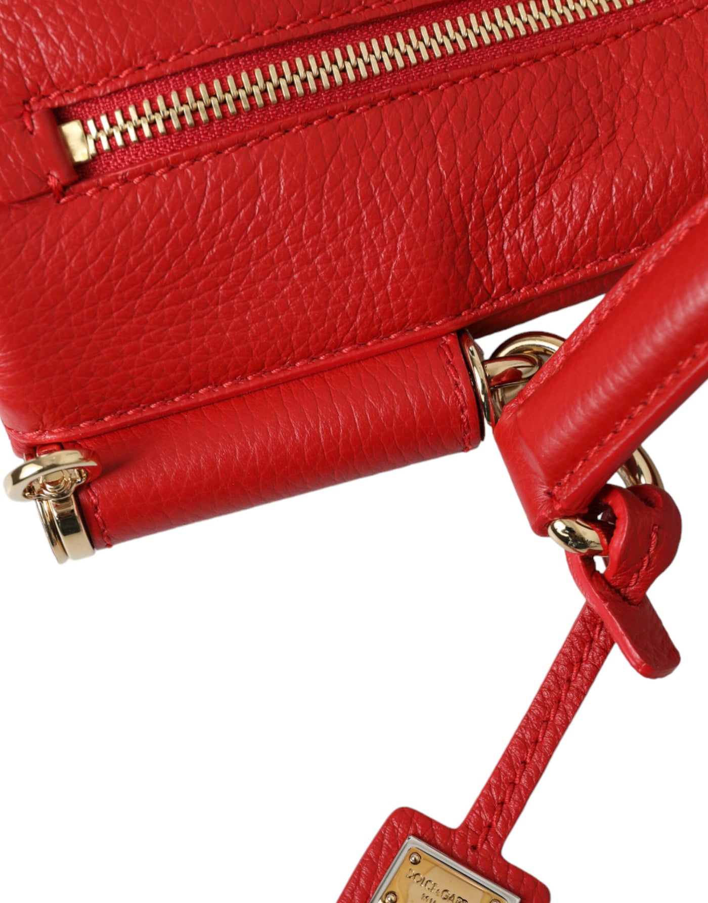 Red Leather Large Miss Sicily Top Handle Women Bag