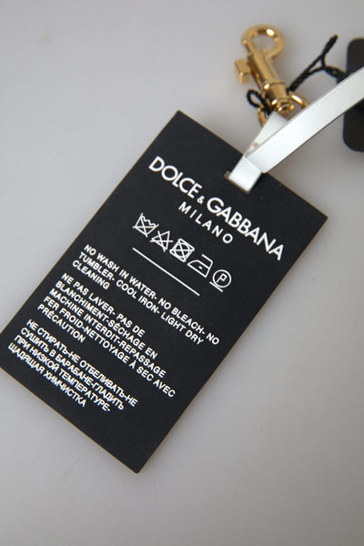 Black Silicone DG Logo Gold Brass Keychain