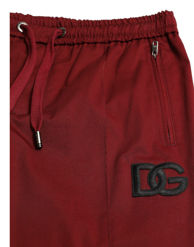 Maroon Jogging Cotton Stretch Men Jogger Pants