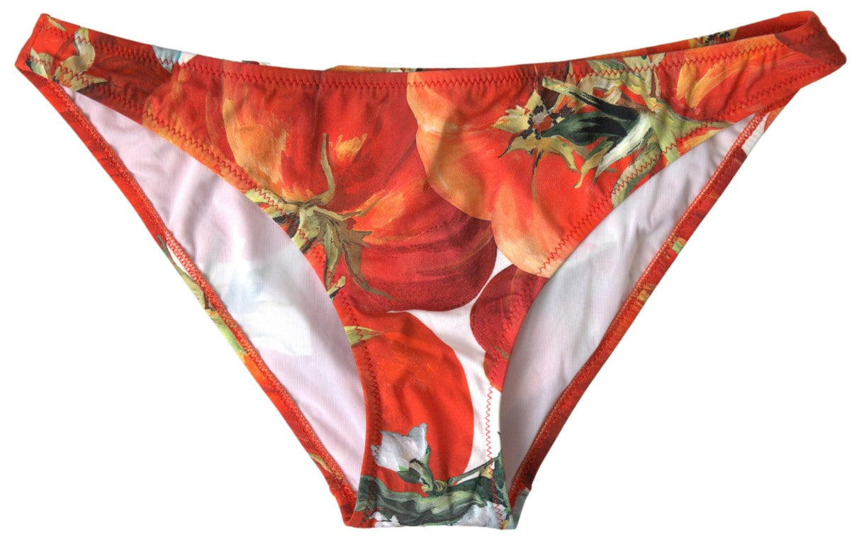 Orange Pumpkin Beachwear Bikini Bottom Swimwear